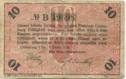 Oldenburg - Handelskammer, Moslestr. 4 - 1.12.1918 - 10 Pfennig