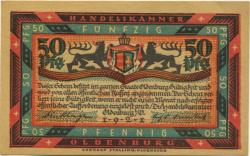 Oldenburg - Handelskammer, Moslestr. 4 - 1921 - 50 Pfennig 
