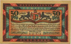 Oldenburg - Handelskammer, Moslestr. 4 - 1921 - 50 Pfennig