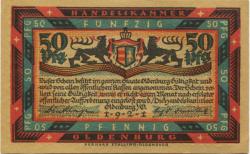 Oldenburg - Handelskammer, Moslestr. 4 - 1921 - 50 Pfennig 