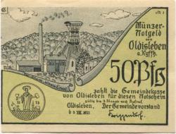 Oldisleben - Gemeinde - 5.8.1921 - 50 Pfennig