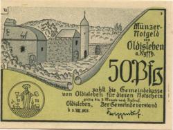 Oldisleben - Gemeinde - 5.8.1921 - 50 Pfennig