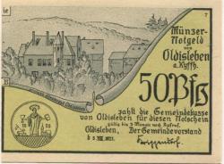 Oldisleben - Gemeinde - 5.8.1921 - 50 Pfennig