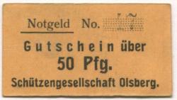 Olsberg - Schützengesellschaft - -- - 50 Pfennig