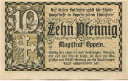 Oppeln (heute: PL-Opole) - Stadt - -- - 10 Pfennig