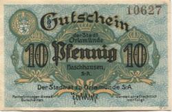 Orlamünde - Stadt - 1917 - 31.12.1919 - 10 Pfennig