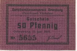 Ortenburg - Darlehenskassenverein - 15.6.1919 - 50 Pfennig