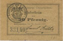 Osterhofen - Stadt - 15.7.1921 - 50 Pfennig