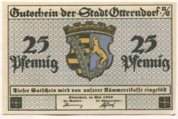 Otterndorf - Stadt - Mai 1920 - 25 Pfennig 