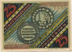 Paderborn - Stadt - 10.11.1921 - 25 Pfennig 