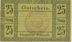 Pakosch (heute: PL-Pakosc) - Stadt - 10.1.1917 - 25 Pfennig 