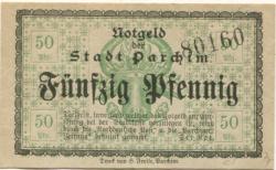 Parchim - Stadt - -- - 50 Pfennig 