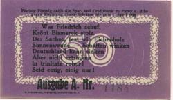 Parey (heute: Elbe-Parey) - Spar- und Creditbank - (21.6.)1921 - 1.4.1922 - 50 Pfennig 