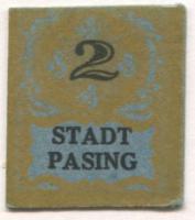 Pasing (heute: München)  - Stadt - -- - 2 Pfennig 