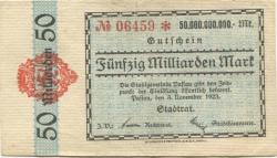 Passau - Stadt - 3.11.1923 - 50 Milliarden Mark