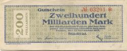 Passau - Stadt - 13.11.1923 - 200 Milliarden Mark