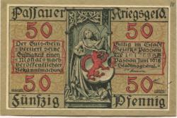 Passau - Stadt - Juni 1918 - 50 Pfennig