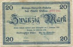 Passau - Stadt - Oktober 1918 - 1.2.1919 - 20 Mark