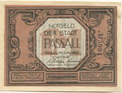Passau - Stadt - Juni 1921 - 1 Mark