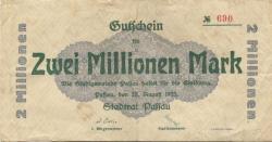 Passau - Stadt - 20.8.1923 - 2 Millionen Mark