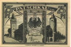 Patschkau (heute: PL-Paczków) - Stadt - -- - 75 Pfennig