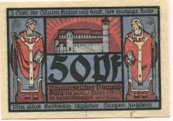 Paulinzella (heute: Königsee) - Gemeinde - - 1.3.1922 - 50 Pfennig