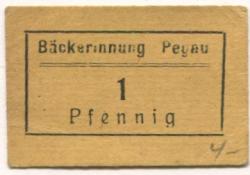 Pegau - Bäckerinnung - -- - 1 Pfennig