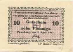 Penzberg - Gemeinde - 5.4.1917 - 10 Pfennig