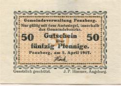 Penzberg - Gemeinde - 5.4.1917 - 50 Pfennig
