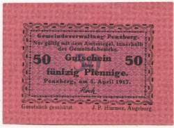 Penzberg - Gemeinde - 5.4.1917 - 50 Pfennig
