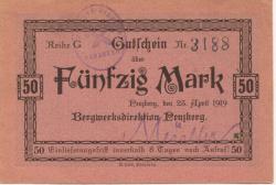 Penzberg - Bergwerk - 23.4.1919 - 50 Mark