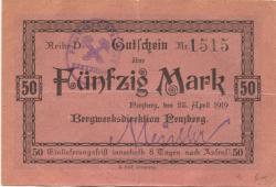 Penzberg - Bergwerk - 23.4.1919 - 50 Mark