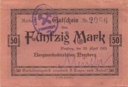 Penzberg - Bergwerk - 23.4.1919 - 50 Mark