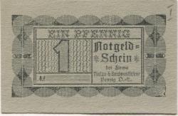 Penzig (heute: PL-Piensk) - Tietze & Seidensticker, Glasfabrik Marienhütte - -- - 1 Pfennig