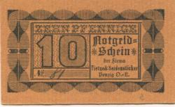 Penzig (heute: PL-Piensk) - Tietze & Seidensticker, Glasfabrik Marienhütte - -- - 10 Pfennig