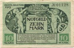 Pfarrkirchen - Stadt - 8.11.1918 - 1.2.1919 - 10 Mark