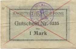 Pinne (heute: PL-Pniewy) - Stadt - -- - 1 Mark