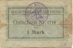 Pinne (heute: PL-Pniewy) - Stadt - -- - 1 Mark