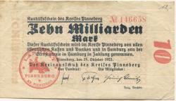 Pinneberg - Kreis - 25.10.1923 - 10 Milliarden Mark