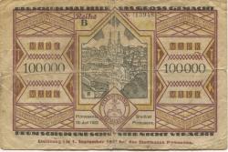 Pirmasens - Stadt - 12.7.1923 - 1.9.1923 - 100000 Mark 