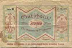 Pirmasens - Stadt - 20.7.1923 - 1.9.1923 - 300000 Mark