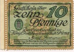Pirna - Amtshauptmannschaft - - 31.12.1918 - 10 Pfennig