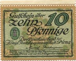 Pirna - Amtshauptmannschaft - - 31.12.1918 - 10 Pfennig