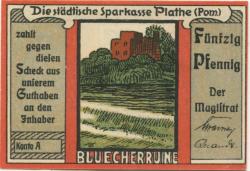 Plathe (heute: PL-Ploty) - Stadt - -- - 50 Pfennig