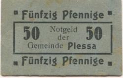 Plessa - Gemeinde - -- - 50 Pfennig