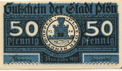 Plön - Stadt - 1921 - 50 Pfennig