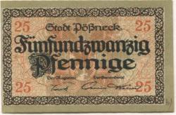 Pößneck - Stadt - -- - 25 Pfennig