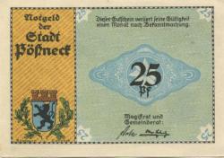 Pößneck - Stadt - -- - 25 Pfennig 