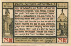 Pößneck - Stadt - 31.7.1921 - 75 Pfennig