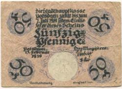 Potsdam - Stadt - 15.2.1919 - 50 Pfennig 